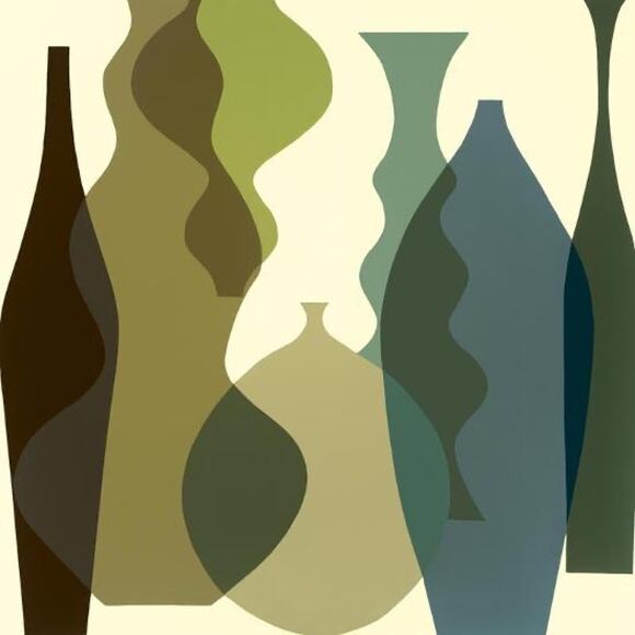 Mary Calkins “Floating Vases III” Fine Art Print 30” x 33” - Picture 1 of 9